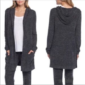 Barefoot Dreams Cozy Chic Hooded Cardigan Sz 12/14